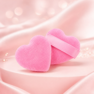 Mini Heart Powder Puffs — Set of 2 💗